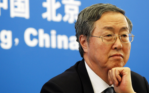 Zhou Xiaochuan, governor of the People’s Bank of China, stayed away from the IMF meetings, but one of his deputies delivered his remarks on Sunday. Photo: AP