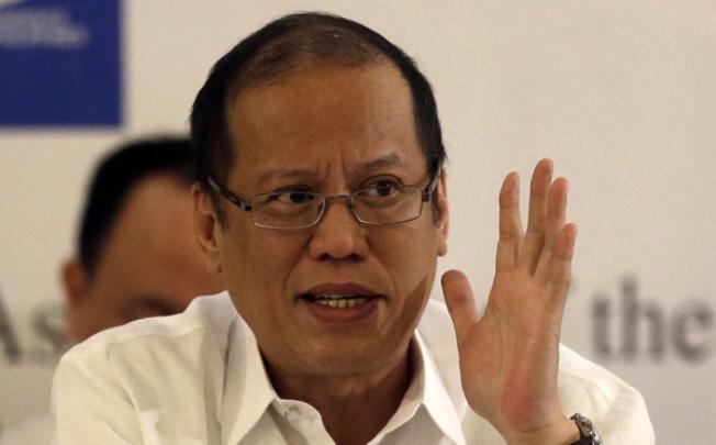  Philippine President Benigno Aquino III answers questions from foreign correspondents during a forum on Wednesday. Photo: AP 