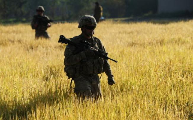 Americans on patrol in Afghanistan. Photo: AFP