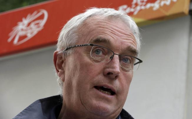 President of the International Cycling Union Pat McQuaid speaks during an interview on Friday. Photo: AP