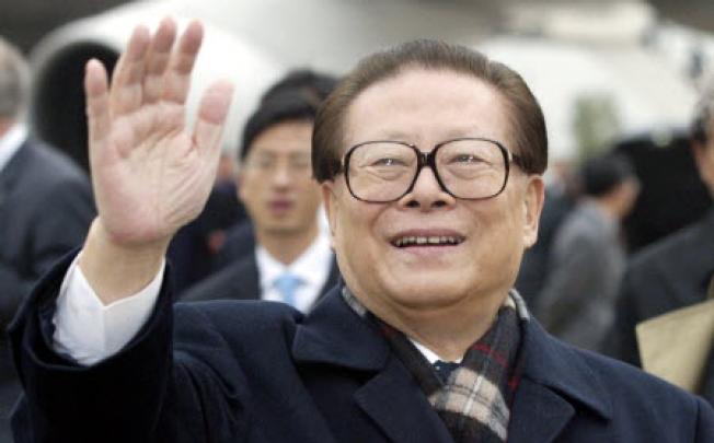 Public appearances by the former president Jiang Zemin are rare. Photo: Reuters