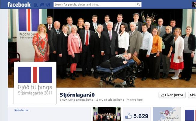 The Facebook page of the committee that put the six constitution-related questions to voters in a referendum. Photo: AFP