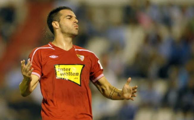 Sevilla's forward Alvaro Negredo. Photo: AFP