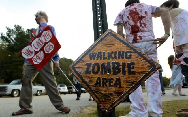 Zombies were a Halloween hit, but the military says their "bizarre behaviour" makes them challenging opponents. Photo: EPA