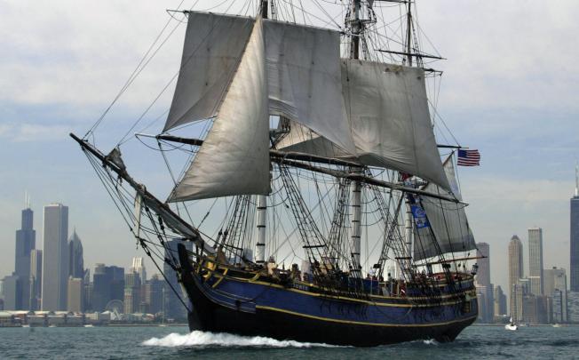 The ship was used in the 1962 film Mutiny on the Bounty. Photo: AFP