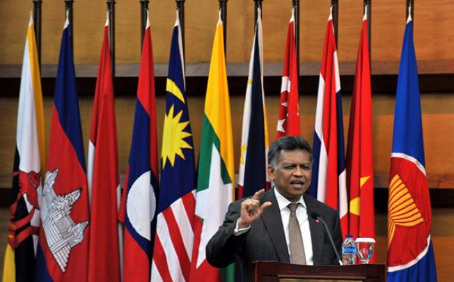 Asean's Secretary General Surin Pitsuwan speaks during the opening ceremony of Asean Integration Development Cooperation Forum on Monday. Photo: Xinhua