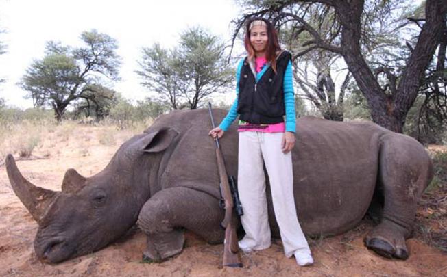 Thai prostitutes were given about US$800 to fly to South Africa to stage fake hunts and pose next to rhinos killed by someone else.