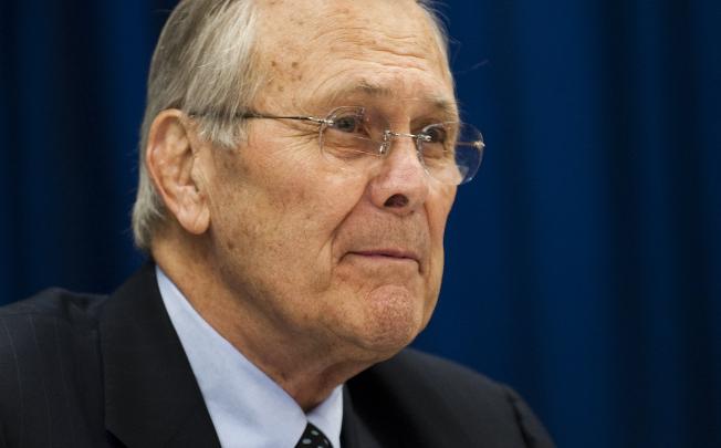 Former US Defence Secretary Donald Rumsfeld. Photo: AFP