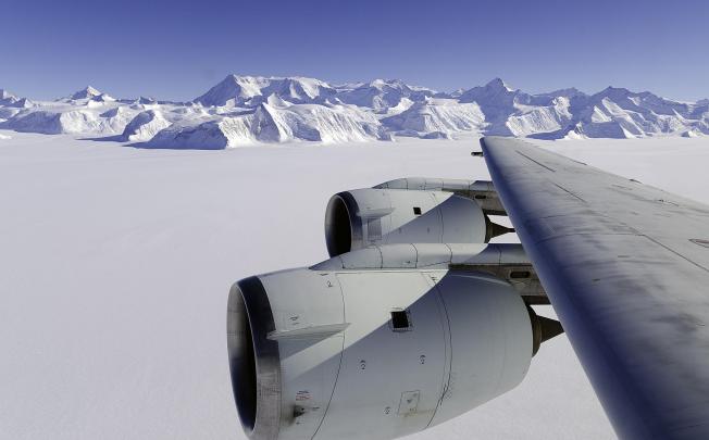 A Nasa flying laboratory surveys Antarctica's ice sheet. Photo: AFP