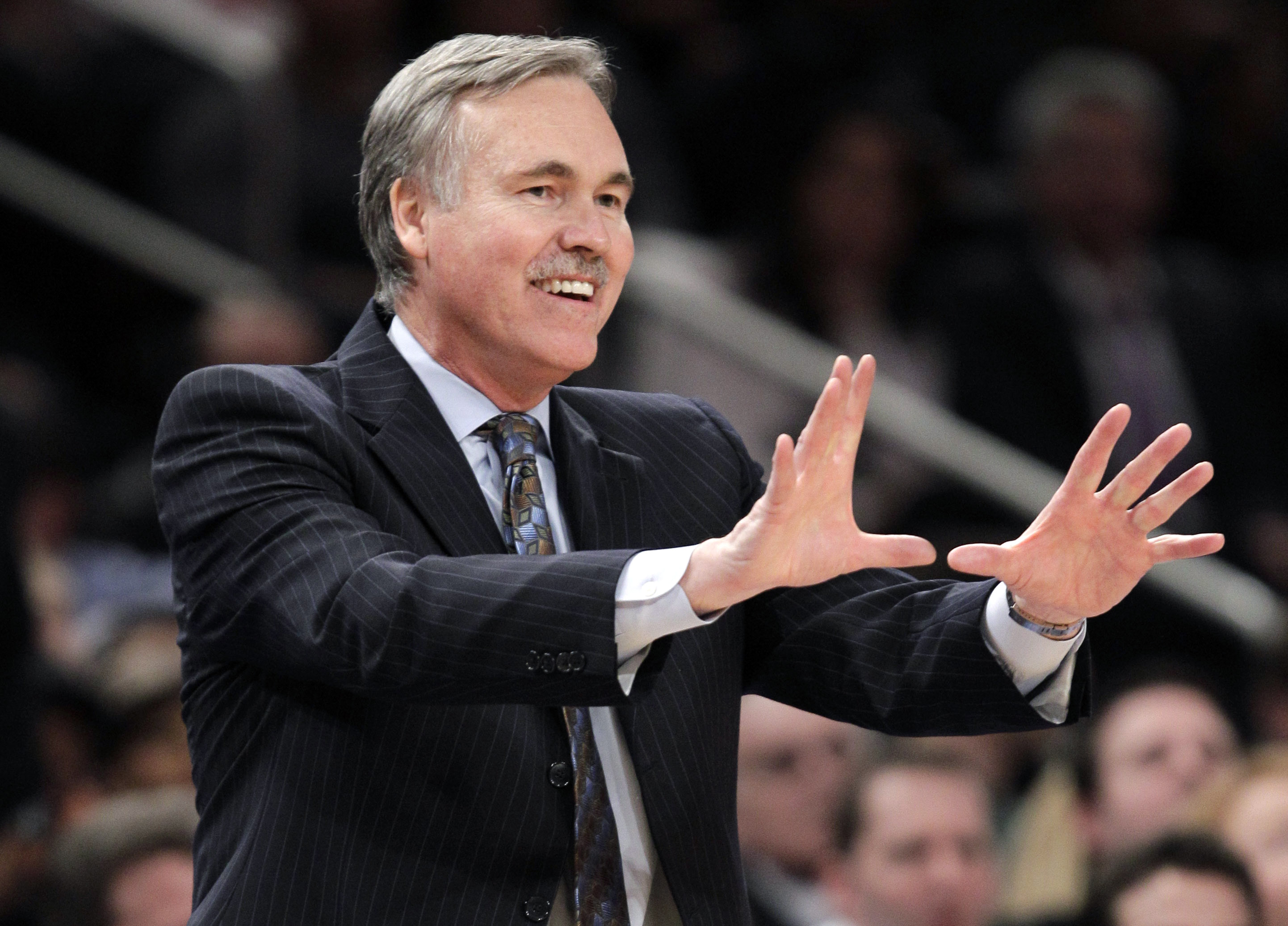 Mike D'Antoni has signed a four-year contract to coach the Lakers. Photo: AP