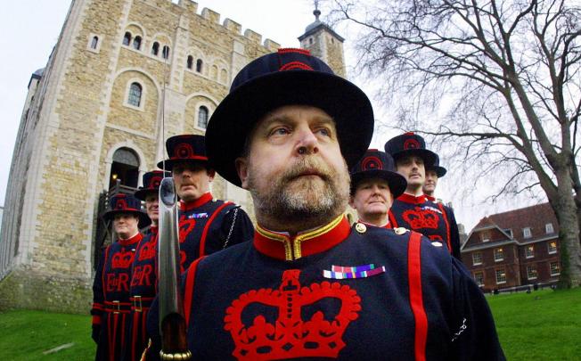 Beefeaters, the Tower of London's traditional custodians, have outsourced some of their duties to a private security firm. Photo: AFP