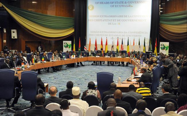 The emergency summit of the Economic Community of West African States, or Ecowas, in session on November 11, 2012. Photo: AFP