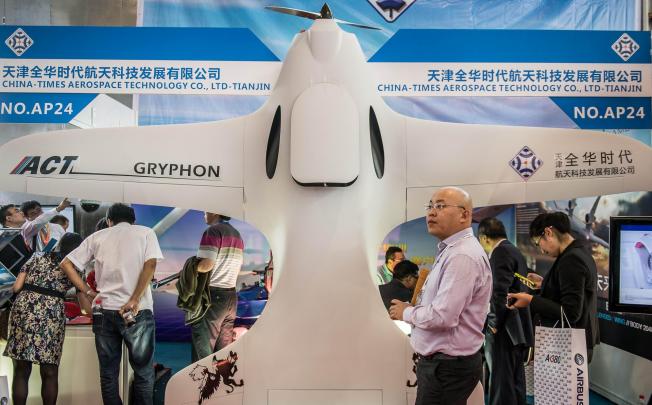 China has rolled out unmanned drones like this one. Photo: AFP