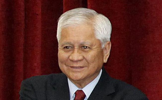 Philippines Foreign Secretary Albert del Rosario. Photo: EPA 
