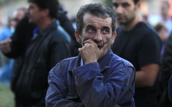 An unemployed man in Greece. Photo: EPA