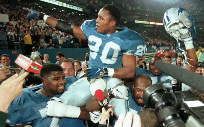 Former Detroit Lions running back Barry Sanders will share his knowledge of the game in Guangzhou next Sunday. Photo: AP