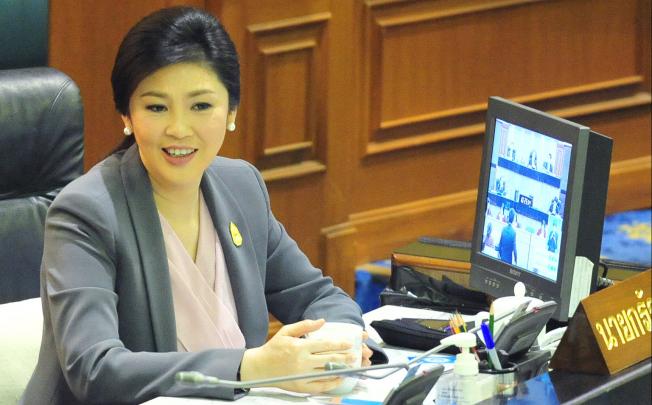 Thai Prime Minister Yingluck Shinawatra attends a censure debate held at Thai House of Representatives in Bangkok, Thailand, Nov. 28, 2012. Photo: Xinhua