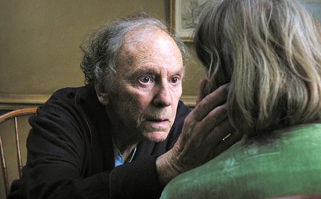 Jean-Louis Trintignant in a scene from the Austrian film 'Amour'. Photo: AP 