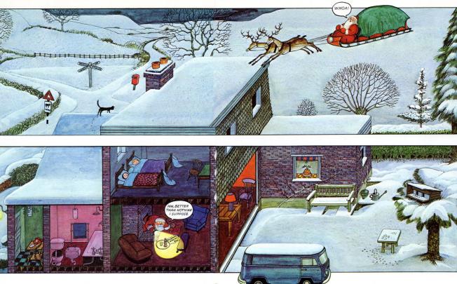 Raymond Briggs' Santa Claus is down to earth and human.