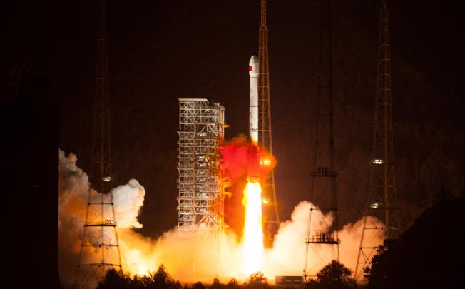 China successfully launched the 16th satellite into space for its indigenous global navigation and positioning network. Photo: Xinhua