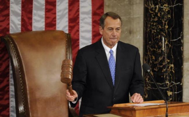 Re-elected US House Speaker John Boehner. Photo: Xinhua