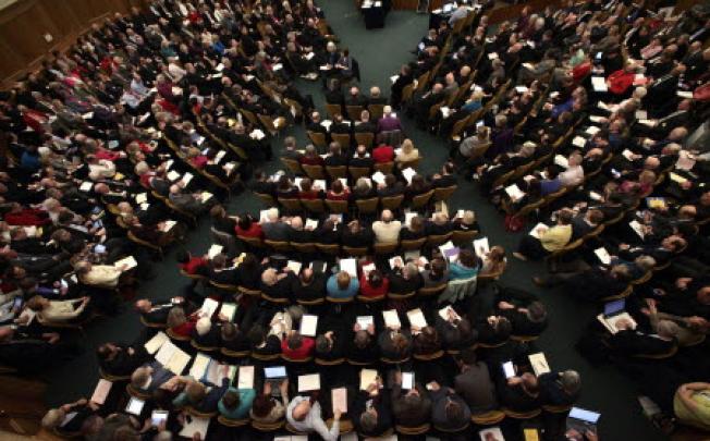 A general view of the Church of England General Synod meeting at Church House in central London on November 20, 2012. Photo: AFP