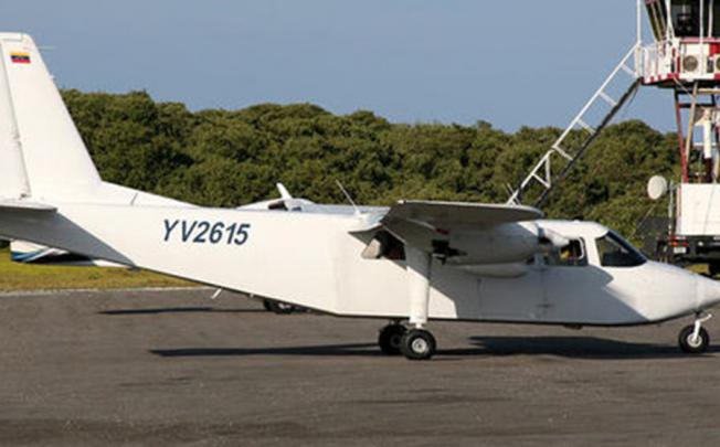 The Britten-Norman BN-2 Islander aircraft YV-2615, which was reported missing on Friday. Photo: Reuters