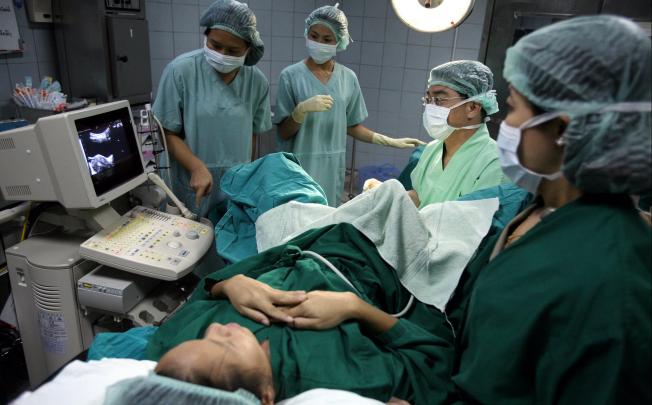A fertility treatment in Bangkok. Photo: AFP