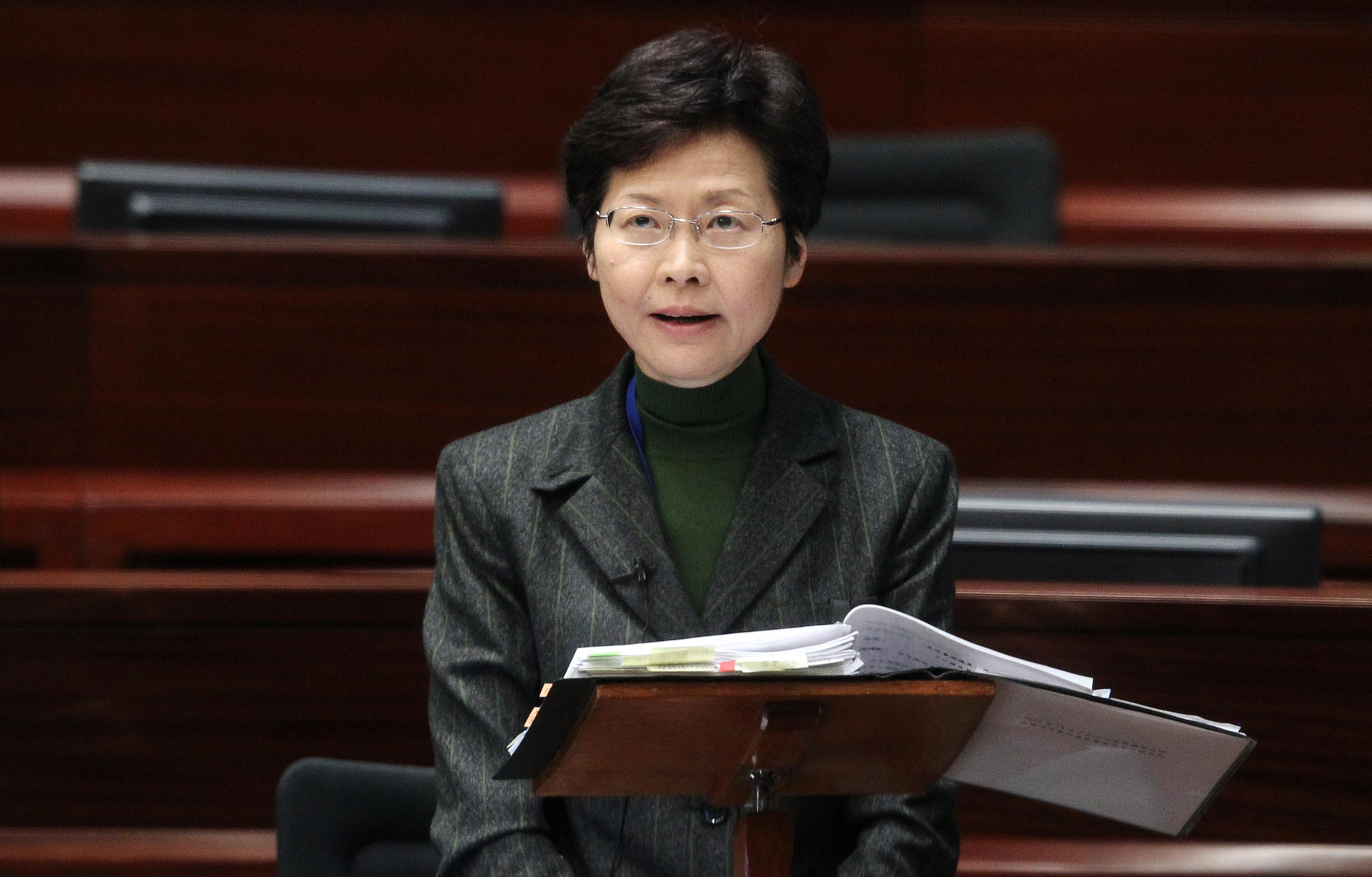 Carrie Lam said civil servants backed CY Leung. Photo: Sam Tsang