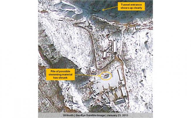 Satellite images of Punggye-ri nuclear test facility. Photo: AP