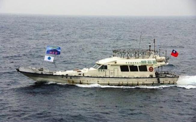 A ship of the Japanese coastguard patrolling waters near Japan. On Saturday, Japan’s coastguard arrested the captain of a Chinese fishing boat. Photo: AFP