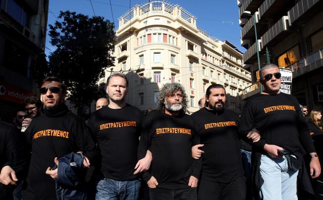 Public health care and transport workers in Greece stepped up their action against the government's austerity policies in a 24-hour strike. Photo: EPA