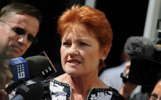 Pauline Hanson. Photo: AFP