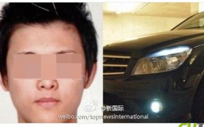 A picture of Xu Yichun and his car. Photo: SCMP/CUTV Picture