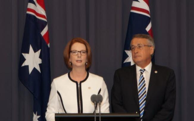 Australian Prime Minister Julia Gillard and Deputy Prime Minister Wayne Swan. Photo: Xinhua.