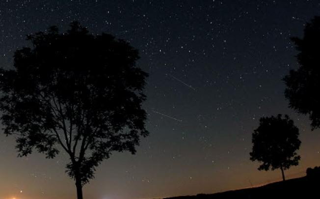  A general view of a the Perseid meteor shower in the Eifel region, Germany in 2012. Photo: EPA