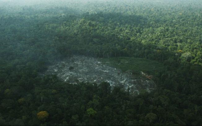 An opening cut in the Amazon rainforest by loggers and farmers. Photo: Reuters