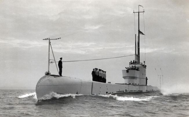 The HMS Poseidon in December 1930, before she sailed to Hong Kong. Pictures: from Deep Diving and Submarine Operations (1955), by Sir Robert Davis.