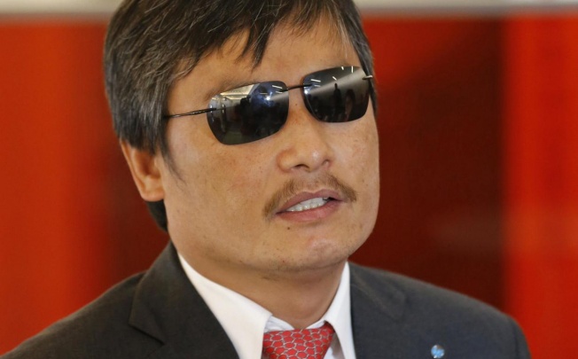 Blind Chinese civil rights activist Chen Guangcheng