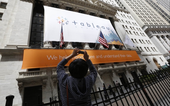 Shares of Tableau Software Inc rose as much as 68 per cent in their trading debut as investors expect the rising interest in big data to power the data analysis software maker's growth. Photo: Reuters