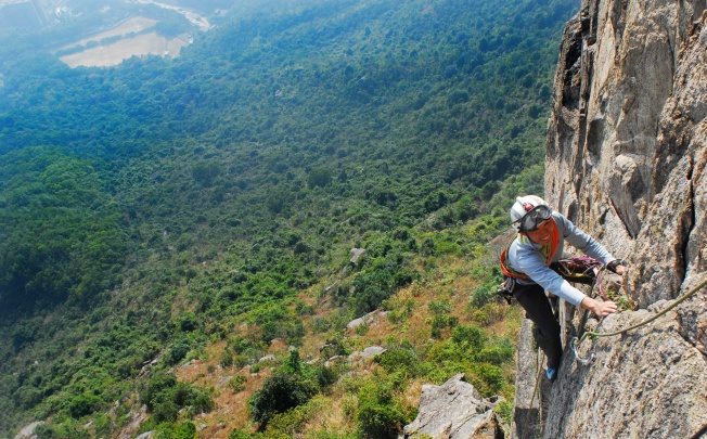 Veteran climber Conway Leung leads a mountaineering team up Ma On Shan, also known as Horse Saddle Mountain. Climbing is becoming increasingly popular in Hong Kong, which offers some good locations for enthusiasts of the sport.
