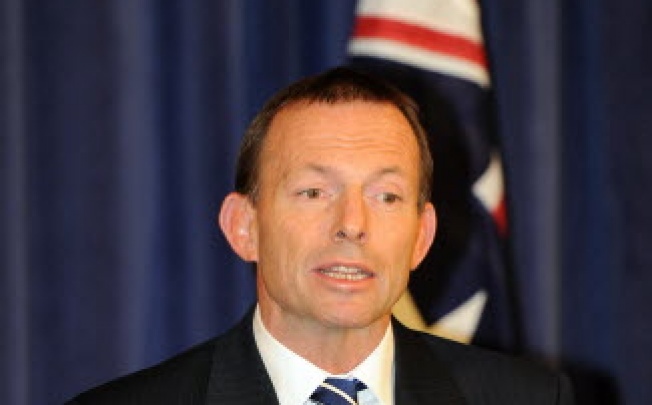 Australian opposition leader Tony Abbott. Photo: AFP