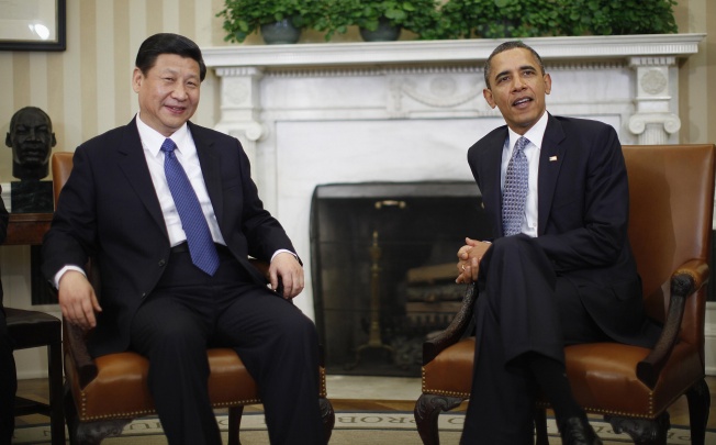 US President Barack Obama meets with China's Vice President Xi Jinping in the White House in Washington in February 2012. Photo: Reuters