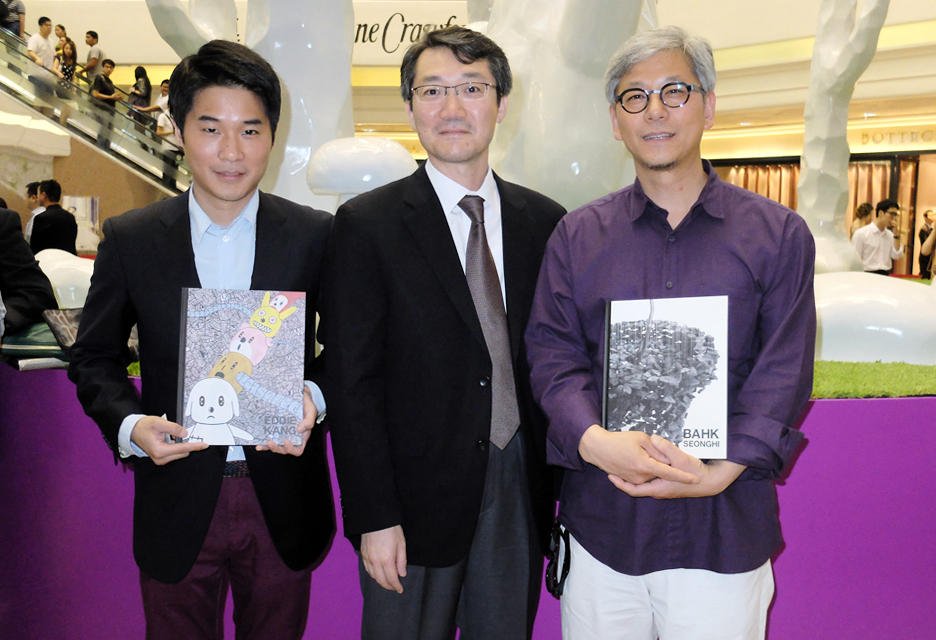 From left: Eddie Kang, Cho Yong-chun and Seon-Ghi Bahk.