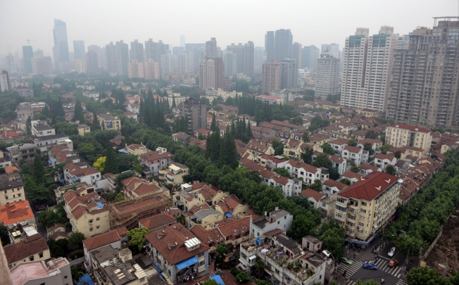 Aerial view of Shanghai. Photo: AFP