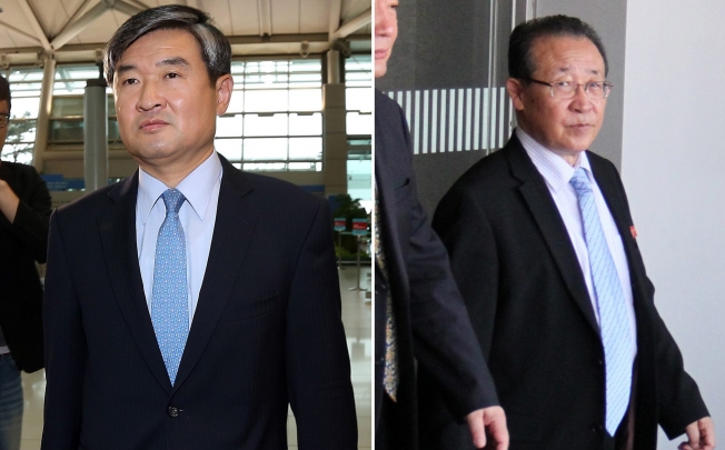 A picture combination of Cho Tae-yong (L), South Korea's chief nuclear envoy, and Kim Kye-gwan (R), Pyongyang's chief negotiator. Photo: EPA
