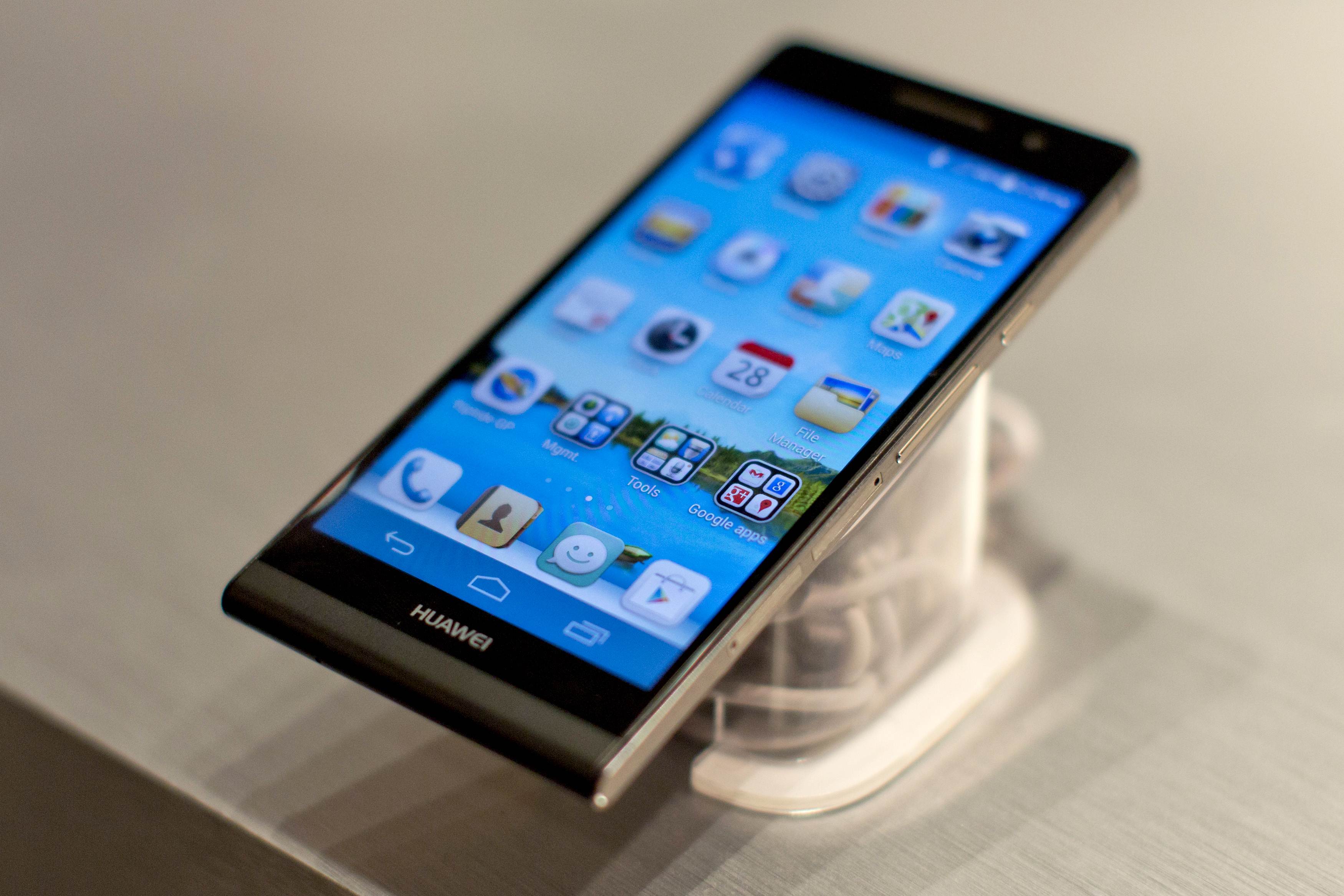 The new Huawei Ascend P6 smartphone. Photo: AFP