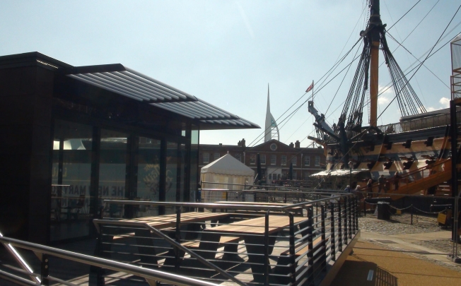 The restaurant at Portsmouth Historic Dockyard