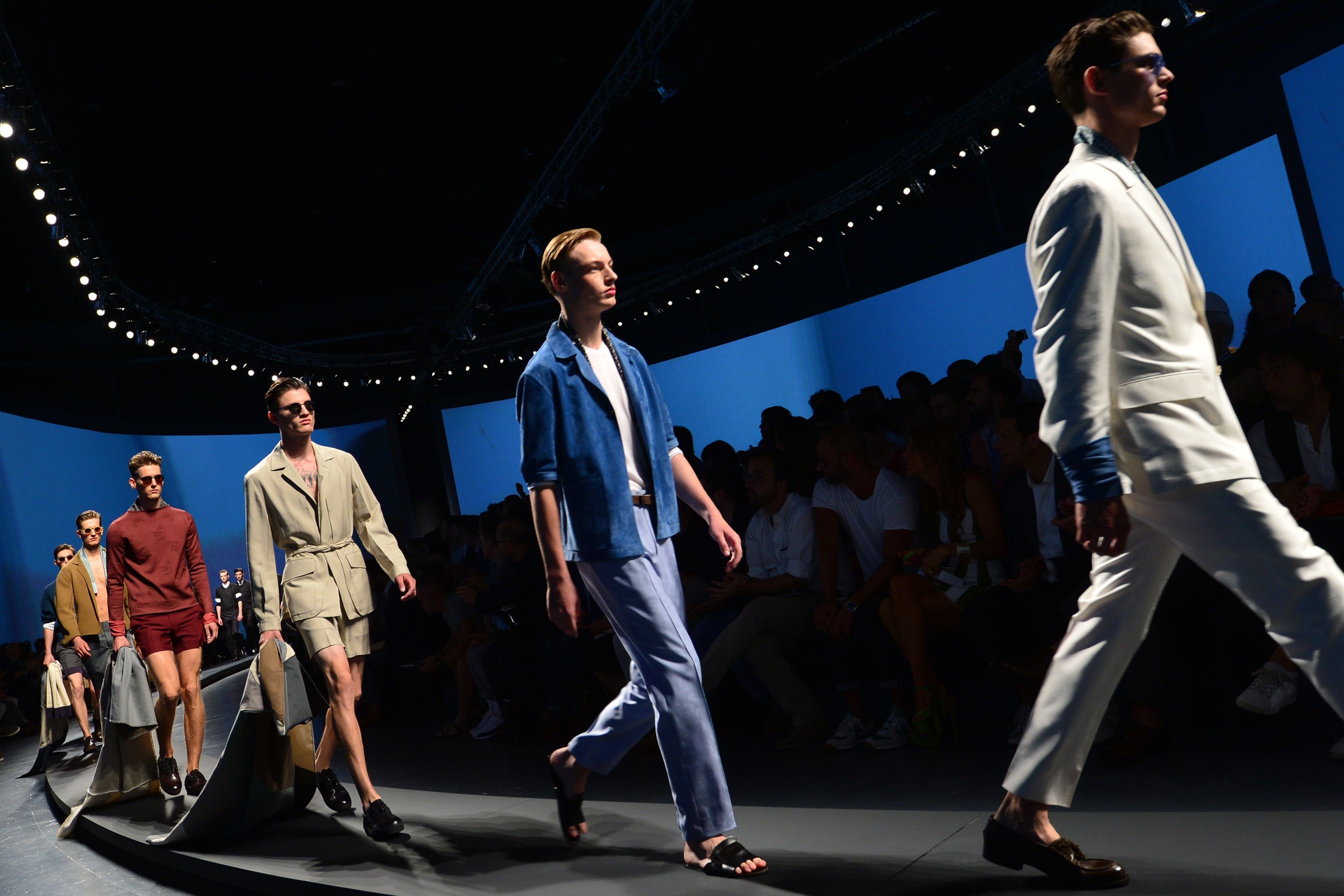 Ermenegildo Zegna''s take on the stylish summer man. Photo: AFP