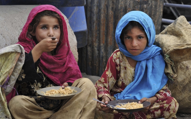 Afghan children in Jalalabad. Photo: AFP